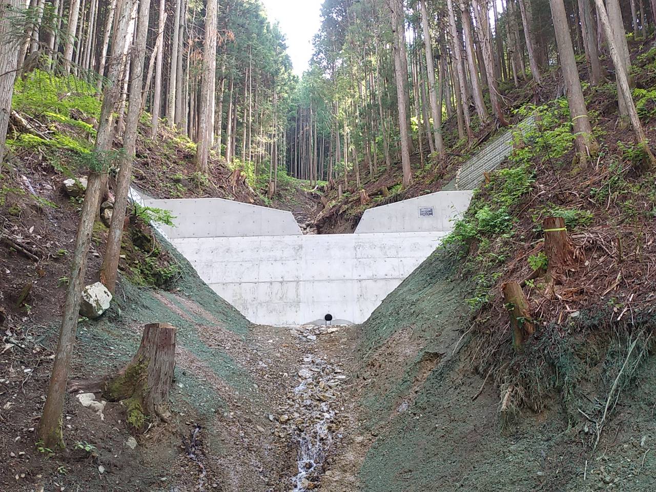 緊急県単治山事業 野尻原地区工事